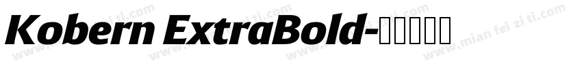 Kobern ExtraBold字体转换